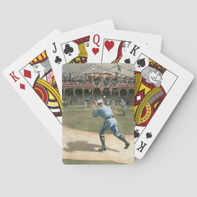 National League Baseball Game 1886 Playing Cards (Back)