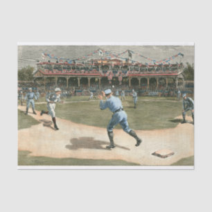 National League Baseball Game 1886 Tissue Paper