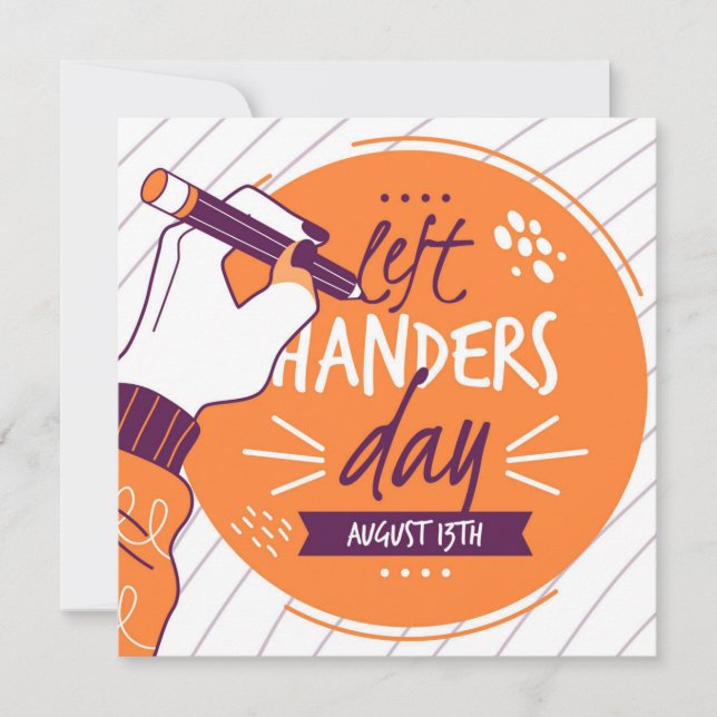 National Left Handers Day (Front)