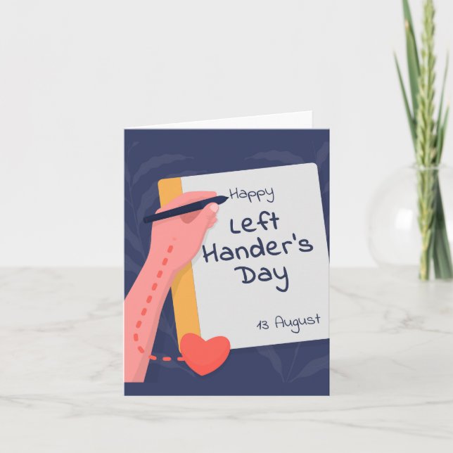 National Left Handers Day Card (Front)