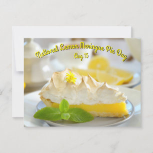 National Lemon Meringue Pie Day Postcard