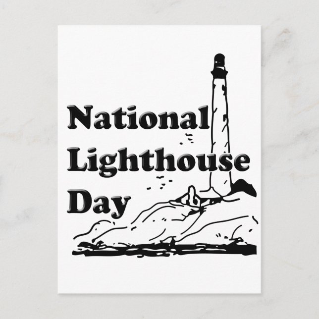 National Lighthouse Day Postcard (Front)