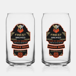 National Love Your Red Hair Day Can Glass