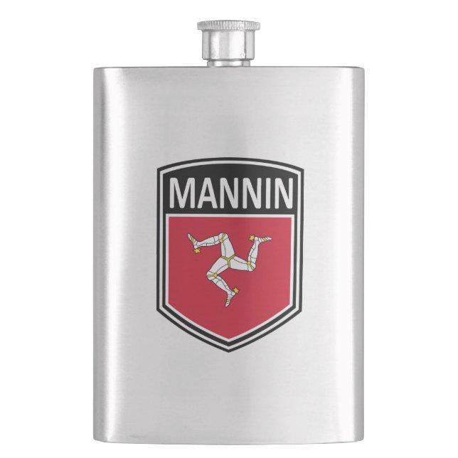 National - Mannin Hip Flask (Front)