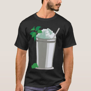 National Mint Julep Mint Leaf Bourbon Sugar and Wa T-Shirt