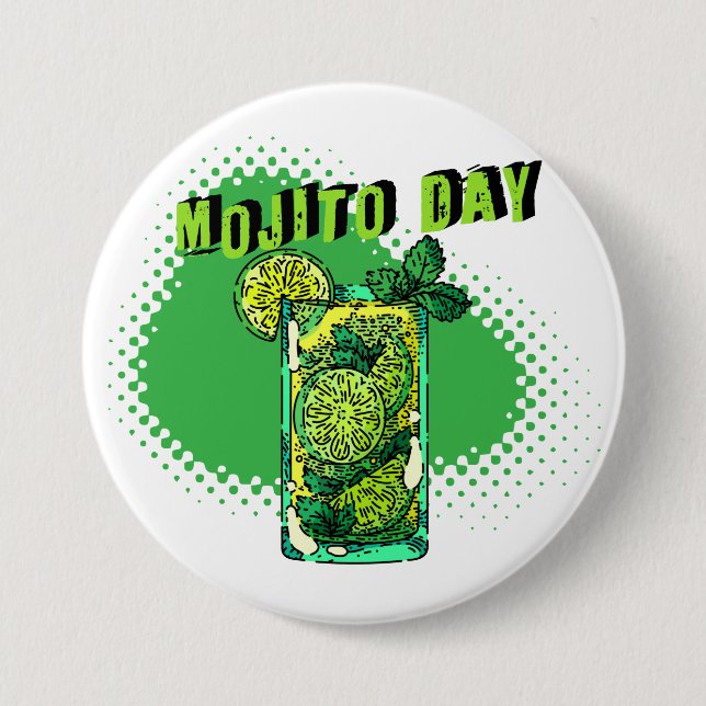 National Mojito Day 7.5 Cm Round Badge (Front)