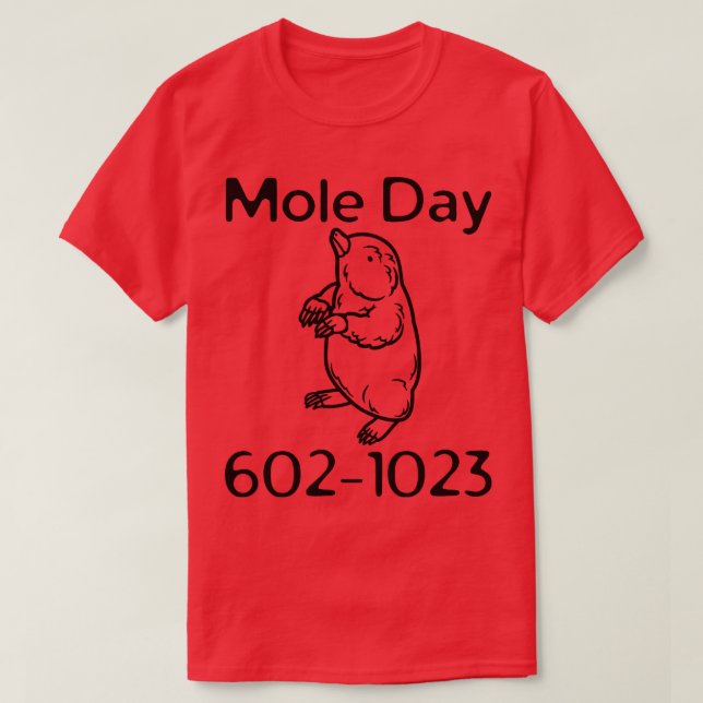 National Mole Day T-Shirt (Design Front)