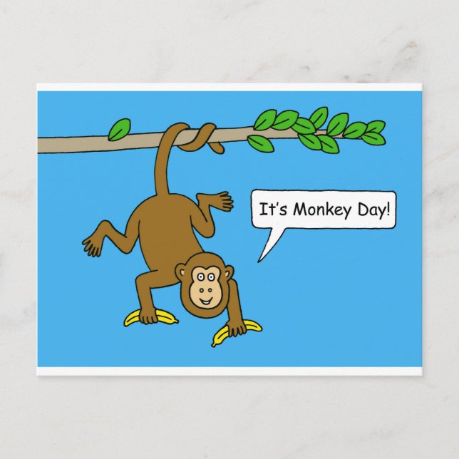 National Monkey Day December 14th Postcard (Front)