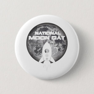 National Moon Day Classic 6 Cm Round Badge