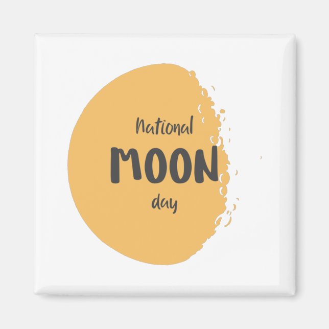National Moon Day Magnet (Front)