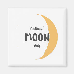 National Moon Day Magnet