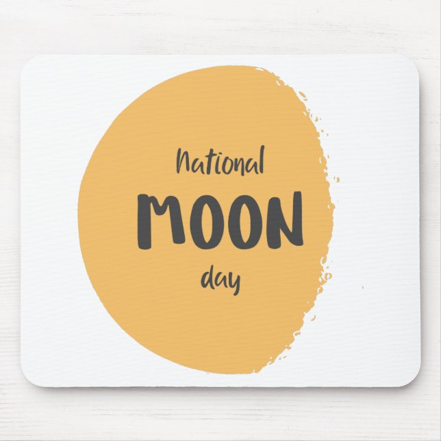 National Moon Day Mouse Mat (Front)