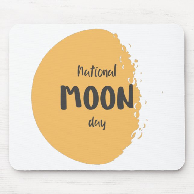 National Moon Day Mouse Mat (Front)