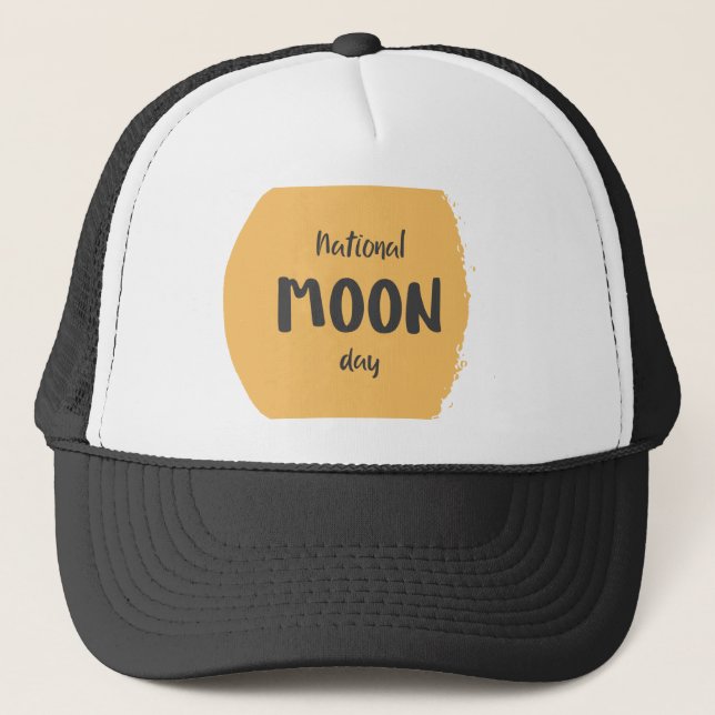 National Moon Day Trucker Hat (Front)