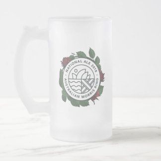 National Morris Ale Glass Tankard Frosted Glass Beer Mug