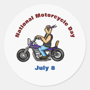 National Motorcycle Day Stickers