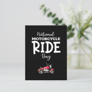 National Motorcycle Ride Day Sign Postcard
