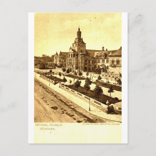 National Museum Munich Germany 1924 Vintage Postcard (Front)