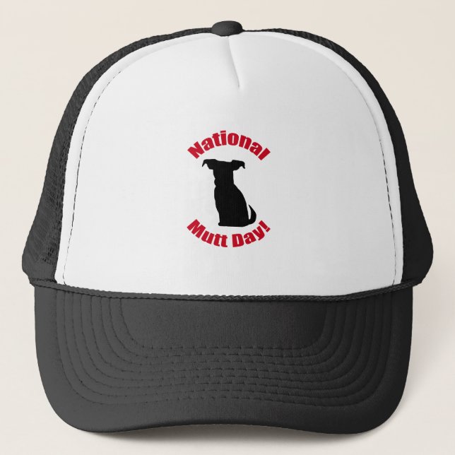 National Mutt Day Trucker Hat (Front)