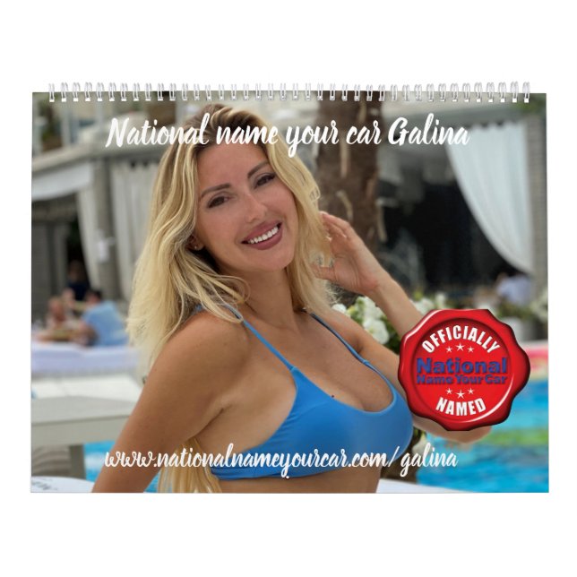National Name Your Car Galina Calendar (Cover)