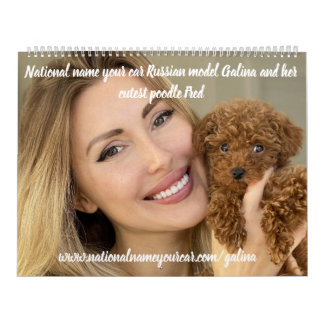 National Name Your Car Russian model Galina & Fred Calendar