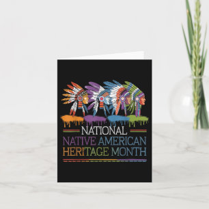 National Native American Heritage Month Heart Card