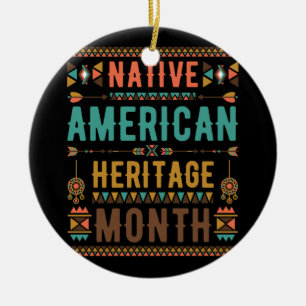 National Native Indian American Heritage Month Ind Ceramic Tree Decoration