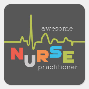 National Nurse Practitioner Week Awesome Square Sticker