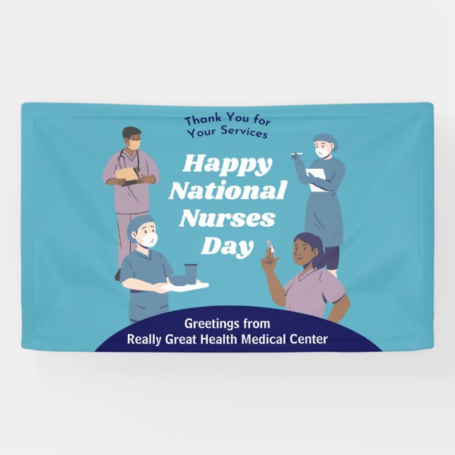 National Nurses Day Customisable Banner (Horizontal)