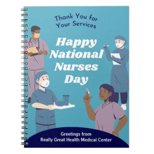 National Nurses Day Customizable Notebook