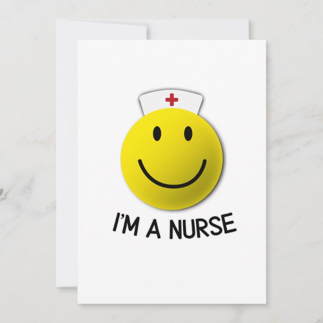 National Nurses Day I'm A Nurse Emoji Card (Front)