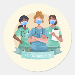 National Nurses Day /  Nurse Appreciation Week  Classic Round Sticker