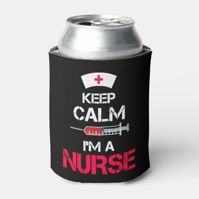national nurses day. thank you for beeing awesome can cooler (Can Front)