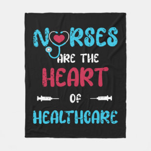 national nurses day. thank you for beeing awesome fleece blanket