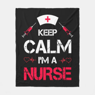 national nurses day. thank you for beeing awesome fleece blanket