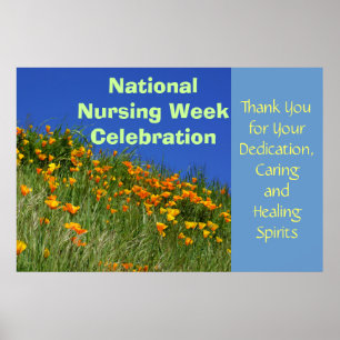 National Nurses Week Celebration poster Thank You