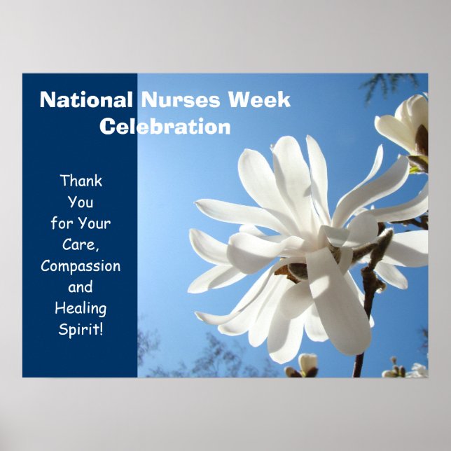 National Nurses Week Celebration posters Thank You (Front)