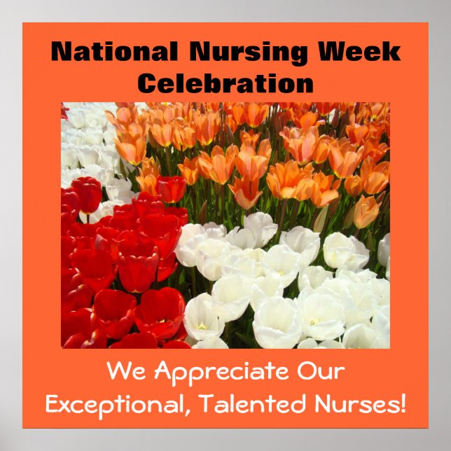 National Nursing Week Celebration art Appreciation Poster (Front)