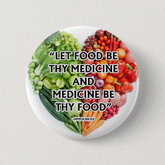 National nutrition month 6 cm round badge