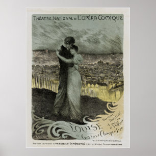 National Opera Comique Theater ~ Louise Poster