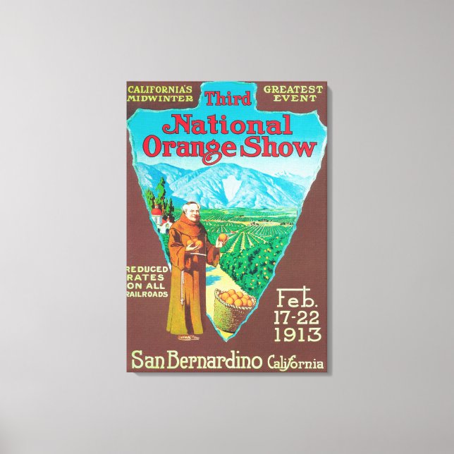 National Orange ShowPoster #1 Canvas Print (Front)