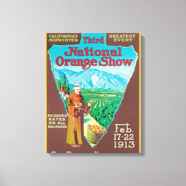 National Orange ShowPoster #1 Canvas Print (Front)