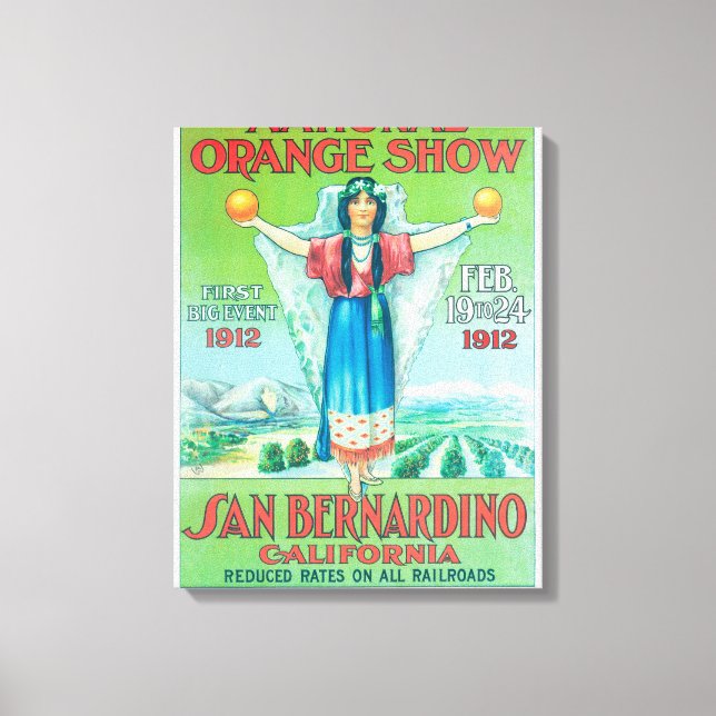 National Orange ShowPoster #4 Canvas Print (Front)