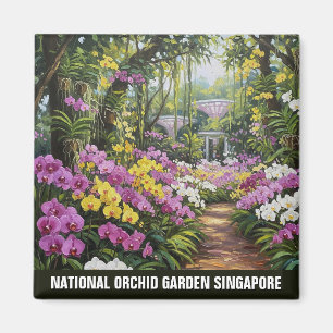 National Orchid Garden Singapore Postcard Magnet