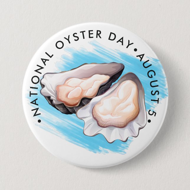 National Oyster Day Button (Front)