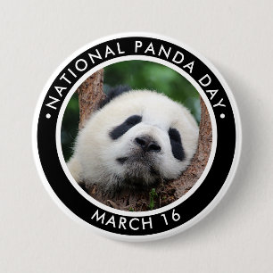 National Panda Day 7.5 Cm Round Badge