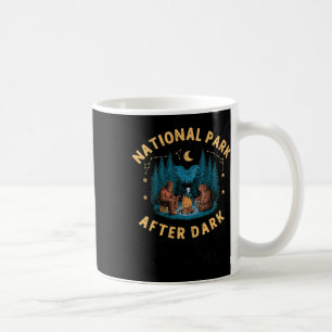 National Park After Dark Funny Bigfoot Alien Campi Coffee Mug