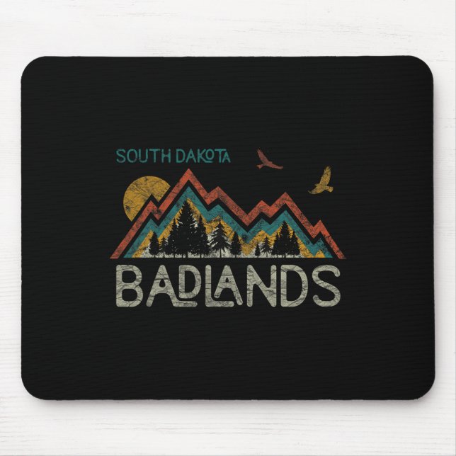 National Park Badlands South Dakota The Mount Rush Mouse Mat (Front)