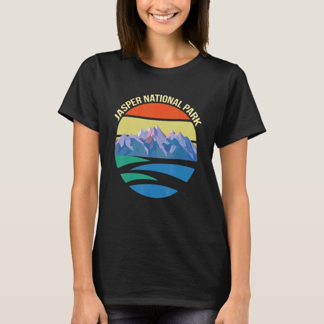 National Park Canada Jasper Alberta Souvenir Icefi T-Shirt (Front)