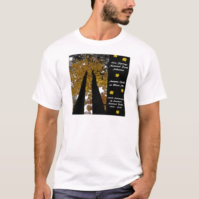 National Park Centennial Hot Springs Autumn Gold T-Shirt (Front)